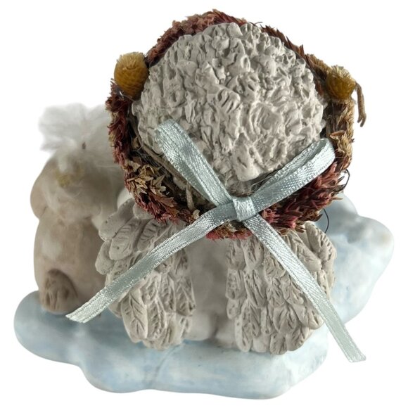 Dreamsicles Day 1995 Event Cherub Figurine With Bunny & Scroll Cast Art Vintage - Picture 5 of 8